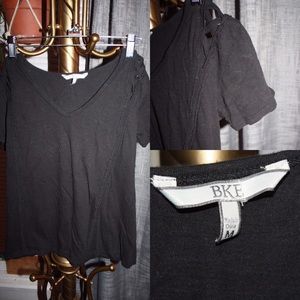 BKE black shirt w/ sleeve cutouts